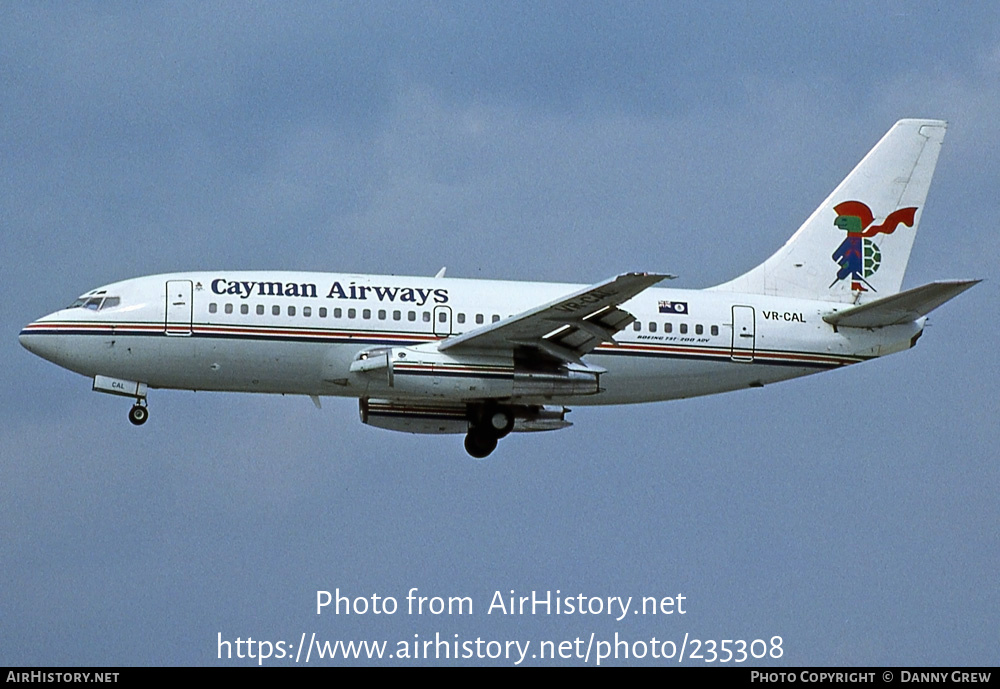 Aircraft Photo of VR-CAL | Boeing 737-205/Adv | Cayman Airways | AirHistory.net #235308