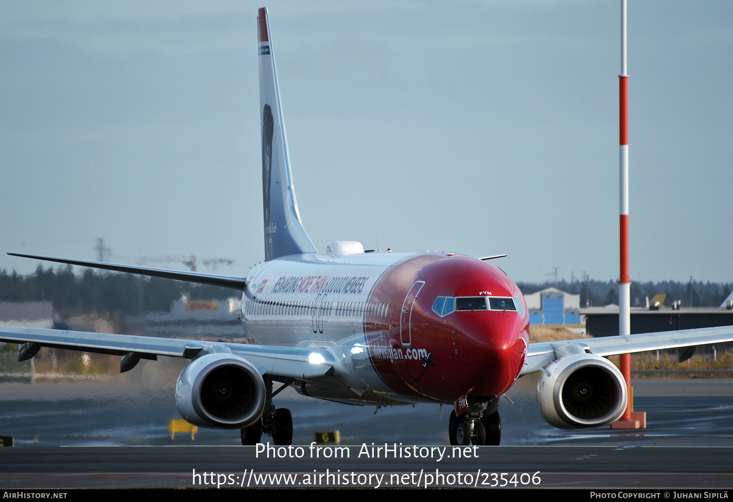 Aircraft Photo of EI-FVM | Boeing 737-800 | Norwegian | AirHistory.net #235406