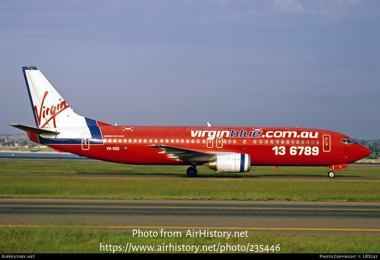 Aircraft Photo of VH-VGD | Boeing 737-4Y0 | Virgin Blue Airlines | AirHistory.net #235446