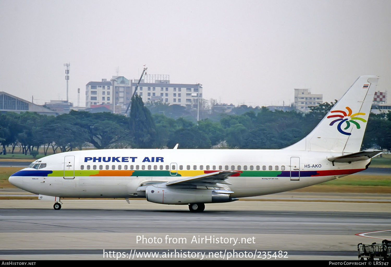 Aircraft Photo of HS-AKO | Boeing 737-281 | Phuket Air | AirHistory.net #235482