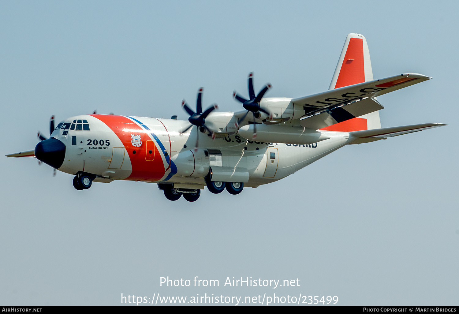 Aircraft Photo of 2005 | Lockheed Martin HC-130J Hercules | USA - Coast Guard | AirHistory.net #235499