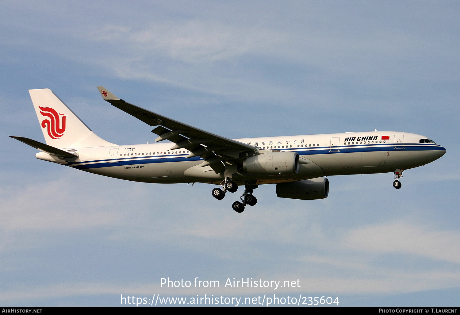 Aircraft Photo of F-WWYK | Airbus A330-243 | Air China | AirHistory.net #235604