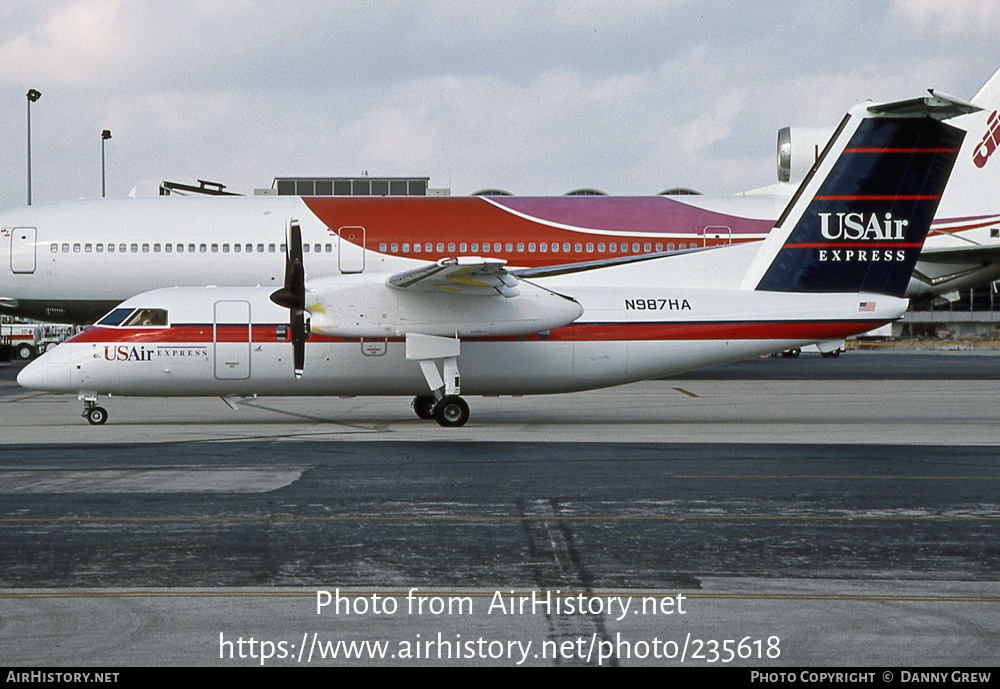 Aircraft Photo of N987HA | De Havilland Canada DHC-8-202 Dash 8 | USAir Express | AirHistory.net #235618