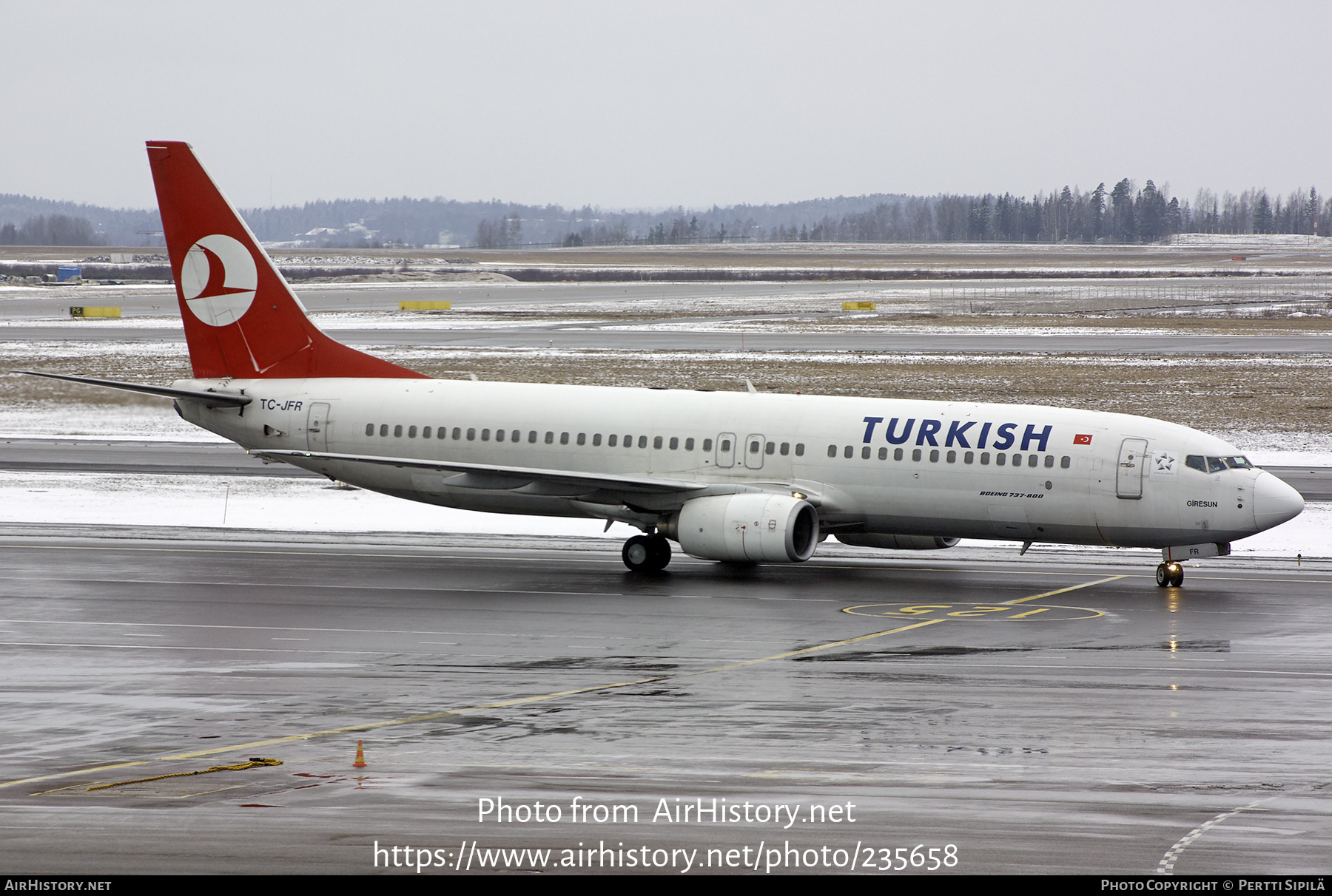 Aircraft Photo of TC-JFR | Boeing 737-8F2 | Turkish Airlines | AirHistory.net #235658