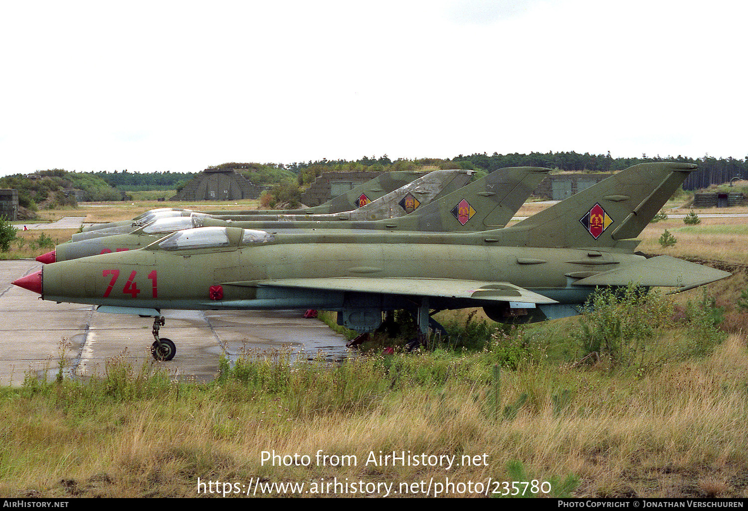 Aircraft Photo of 741 | Mikoyan-Gurevich MiG-21F-13 | East Germany - Air Force | AirHistory.net #235780