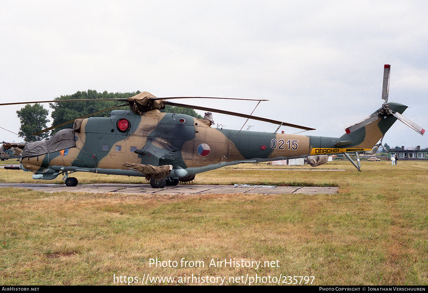 Aircraft Photo of 0215 | Mil Mi-24D | Czechoslovakia - Air Force | AirHistory.net #235797