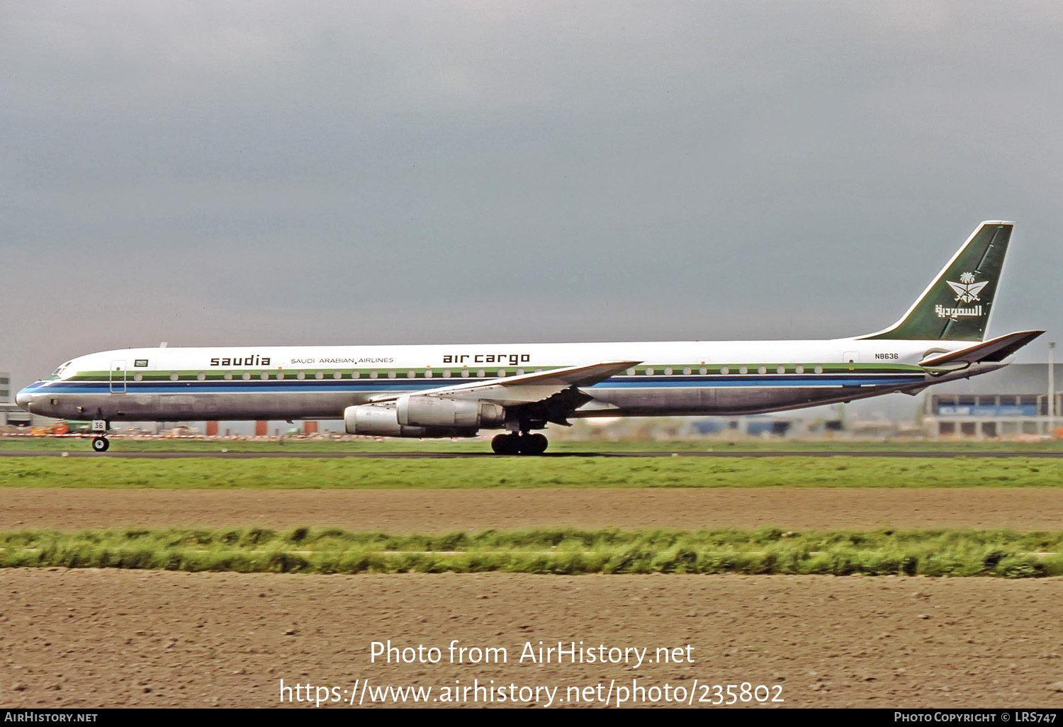 Aircraft Photo of N8636 | McDonnell Douglas DC-8-63CF | Saudia - Saudi Arabian Airlines Air Cargo | AirHistory.net #235802