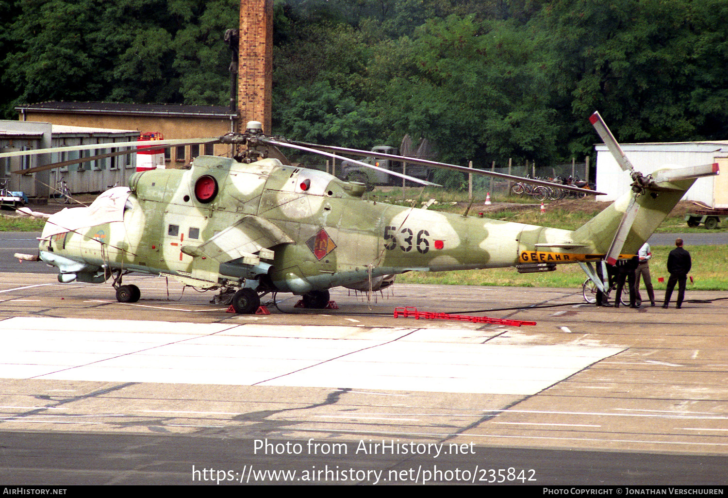 Aircraft Photo of 536 | Mil Mi-24D | East Germany - Air Force | AirHistory.net #235842