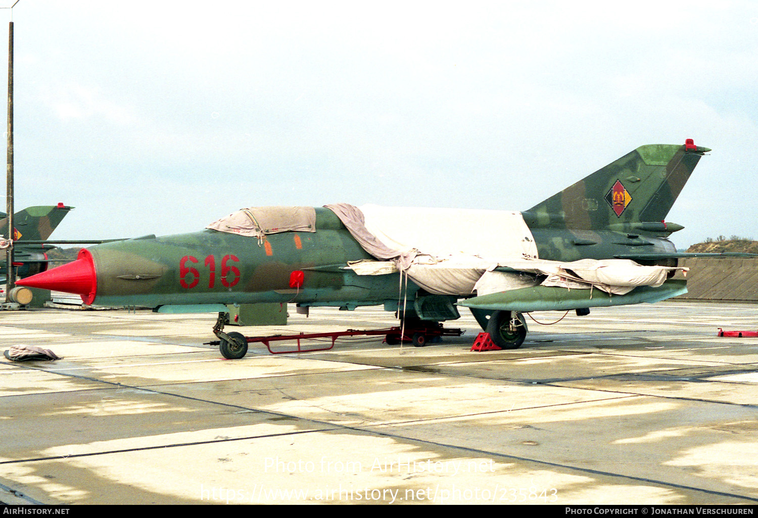 Aircraft Photo of 616 | Mikoyan-Gurevich MiG-21M | East Germany - Air Force | AirHistory.net #235843