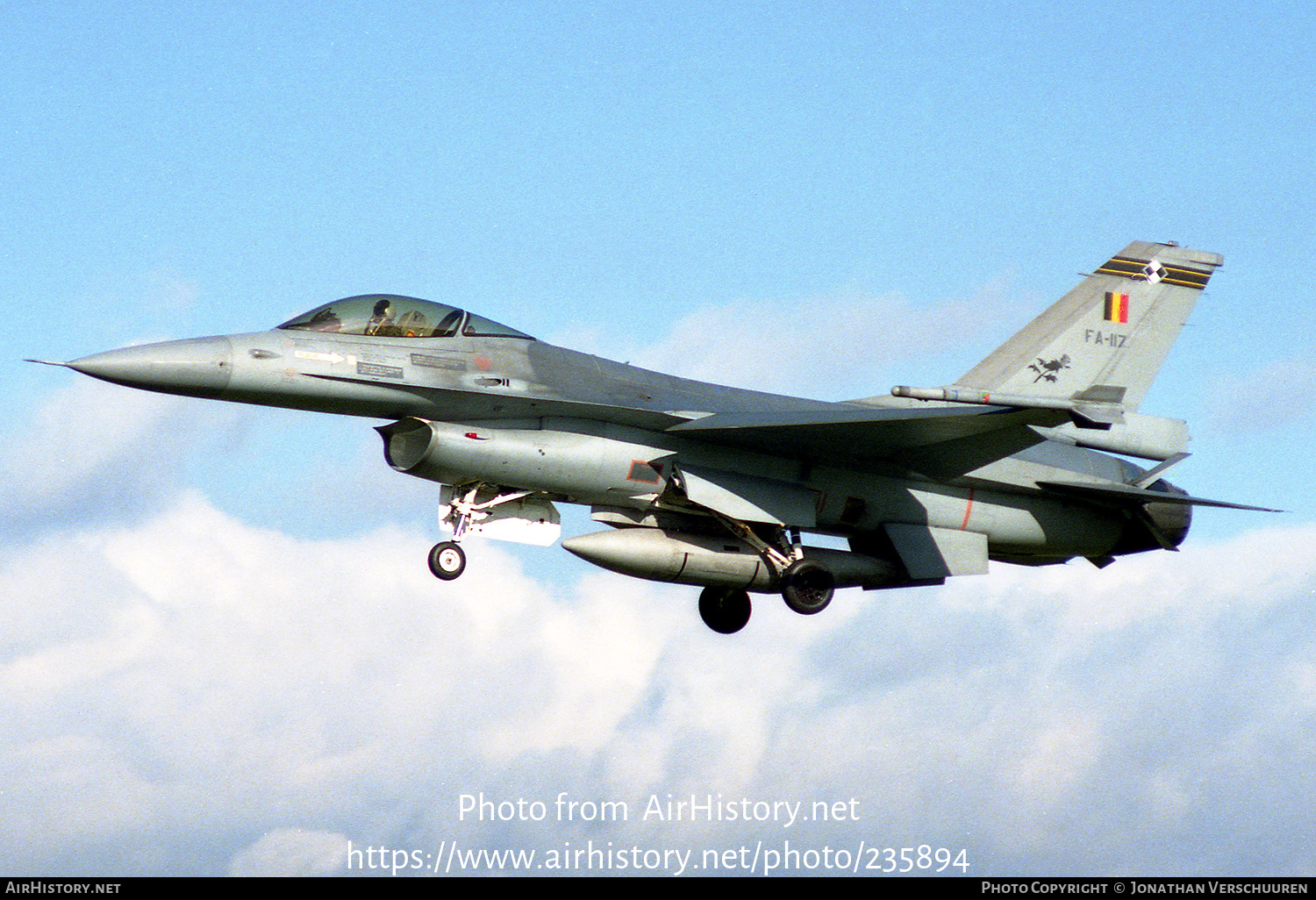 Aircraft Photo of FA117 | General Dynamics F-16A Fighting Falcon | Belgium - Air Force | AirHistory.net #235894