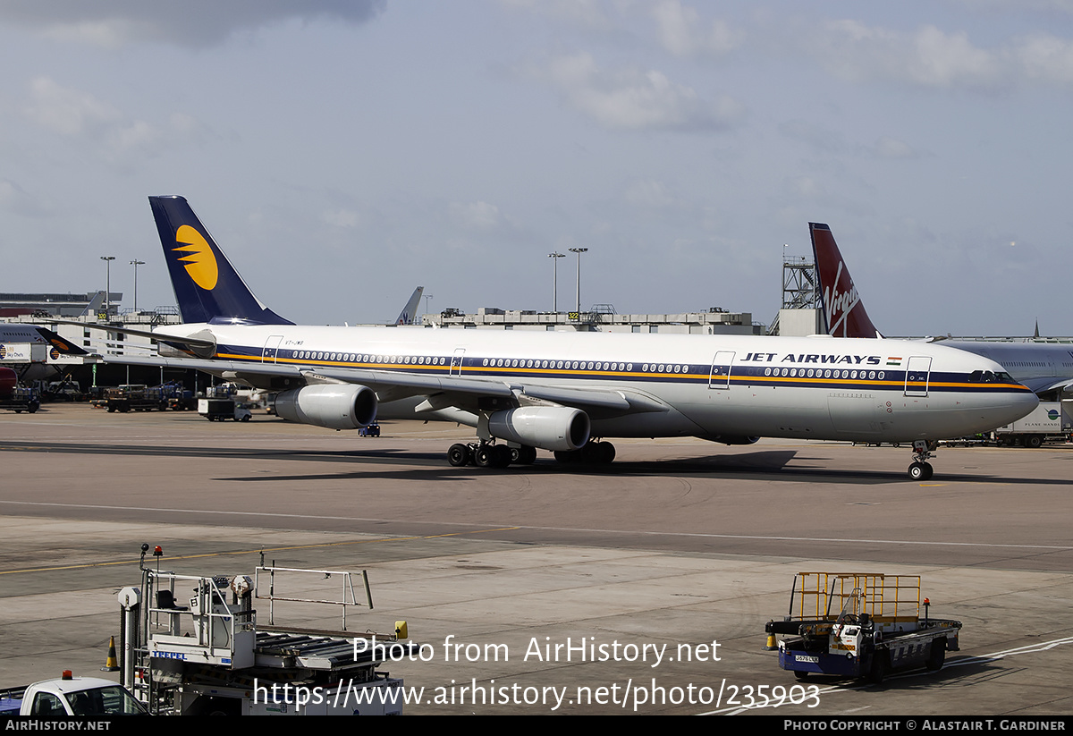 Aircraft Photo of VT-JWB | Airbus A340-313 | Jet Airways | AirHistory.net #235903