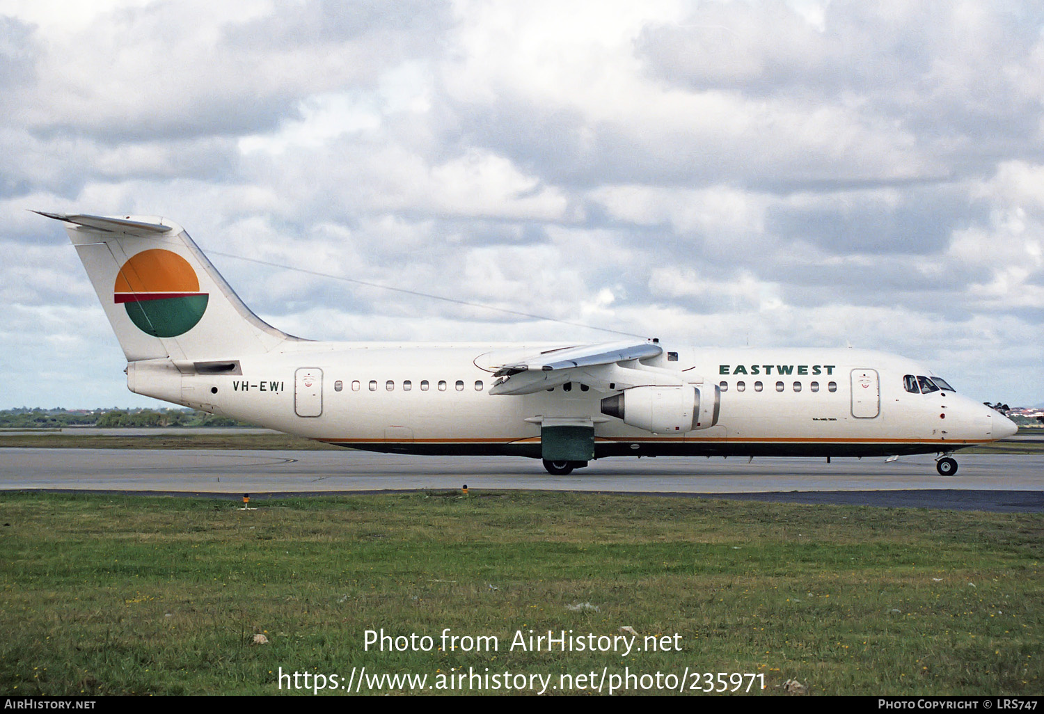 Aircraft Photo of VH-EWI | British Aerospace BAe-146-300 | East-West Airlines | AirHistory.net #235971