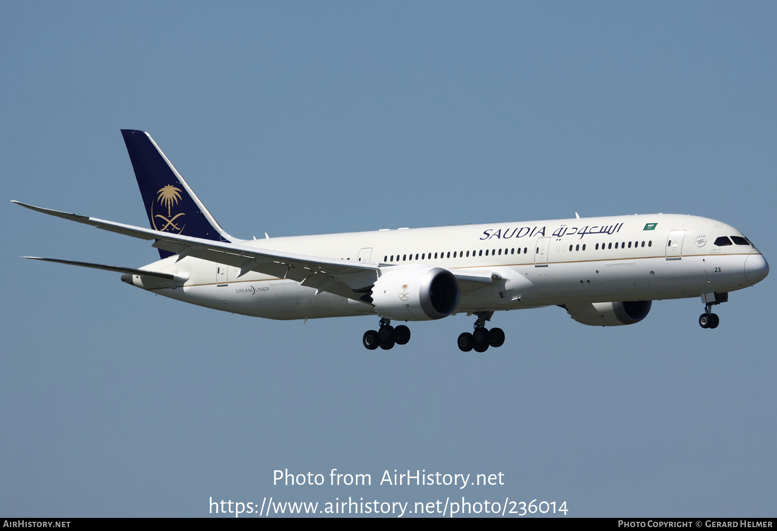 Aircraft Photo of HZ-AR23 | Boeing 787-9 Dreamliner | Saudia - Saudi Arabian Airlines | AirHistory.net #236014