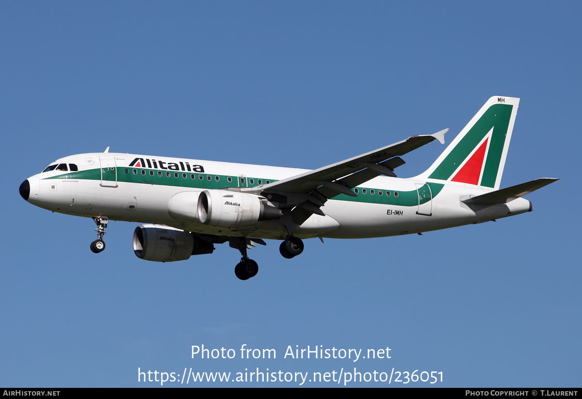 Aircraft Photo of EI-IMH | Airbus A319-112 | Alitalia | AirHistory.net #236051