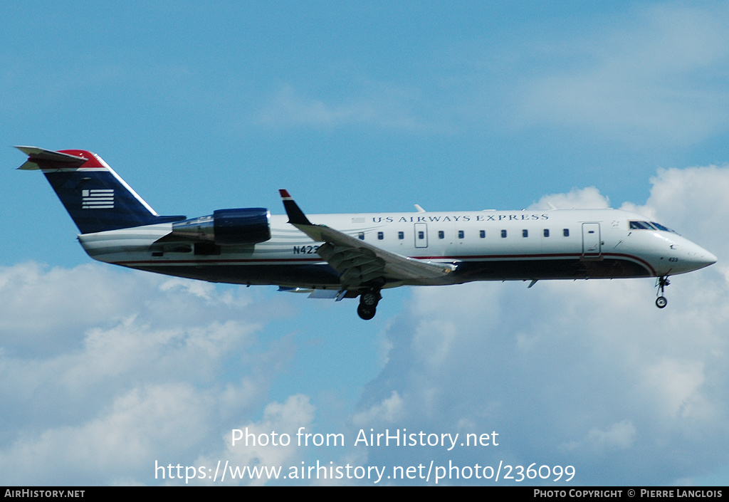 Aircraft Photo of N423AW | Bombardier CRJ-200LR (CL-600-2B19) | US Airways Express | AirHistory.net #236099