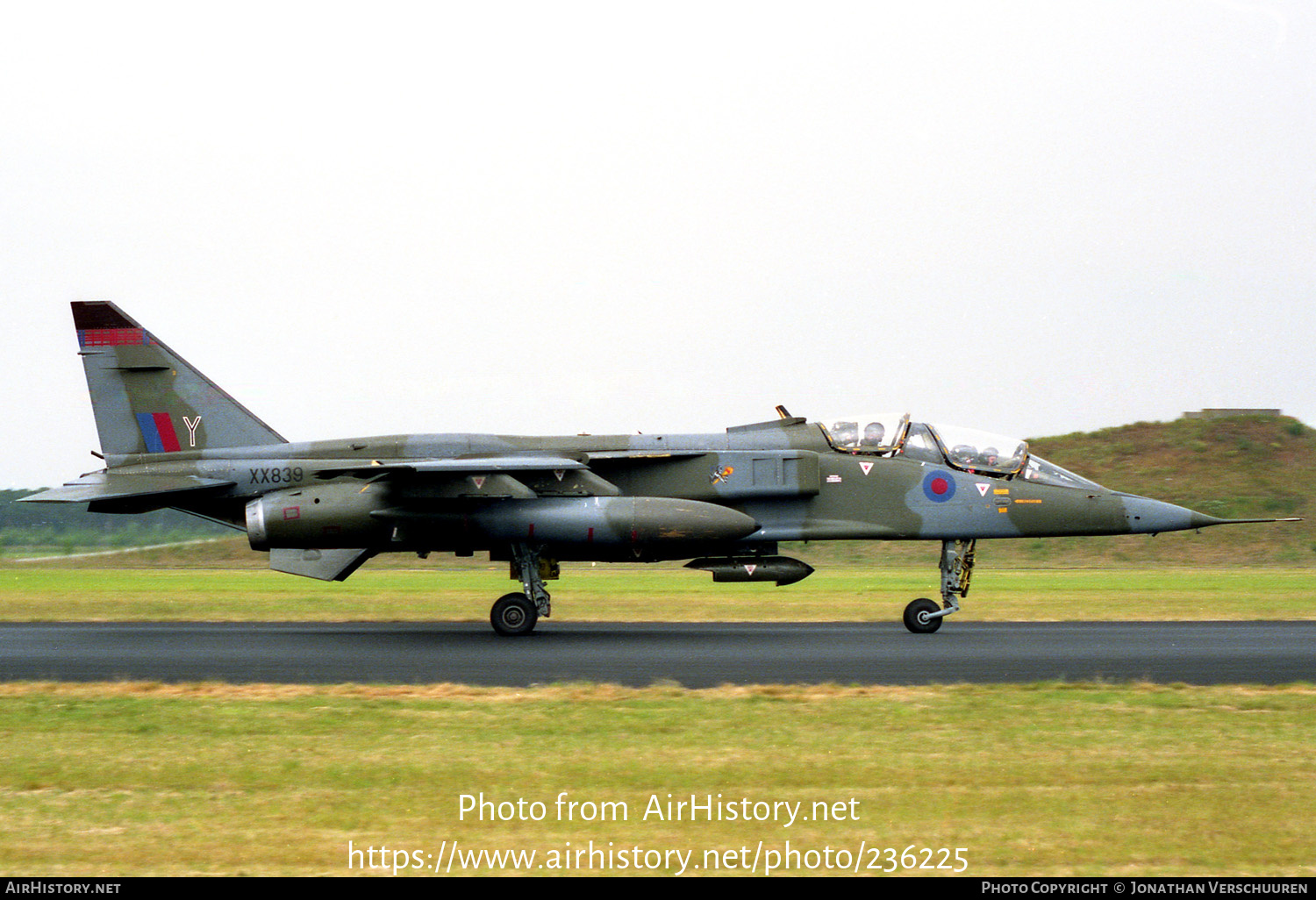 Aircraft Photo of XX839 | Sepecat Jaguar T2A | UK - Air Force | AirHistory.net #236225