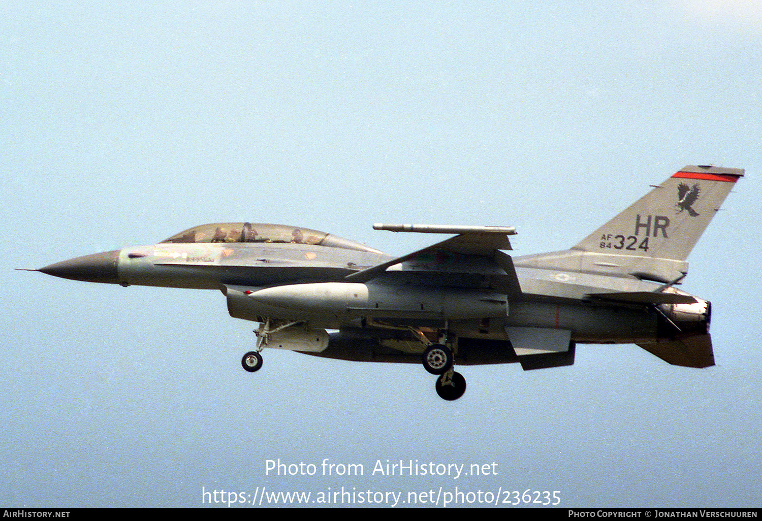 Aircraft Photo of 84-1324 / AF84-324 | General Dynamics F-16D Fighting Falcon | USA - Air Force | AirHistory.net #236235