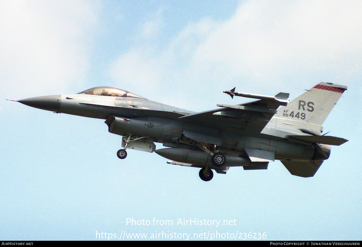 Aircraft Photo of 85-1449 / AF85-449 | General Dynamics F-16C Fighting Falcon | USA - Air Force | AirHistory.net #236236