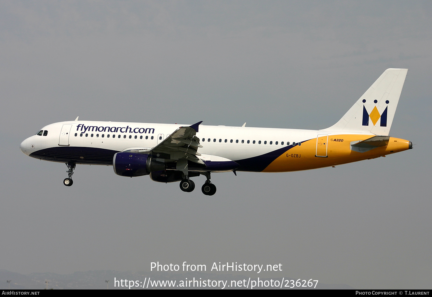 Aircraft Photo of G-OZBJ | Airbus A320-212 | Monarch Airlines | AirHistory.net #236267