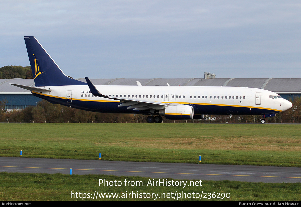 Aircraft Photo of EI-EFS | Boeing 737-8AS | Ryanair | AirHistory.net #236290