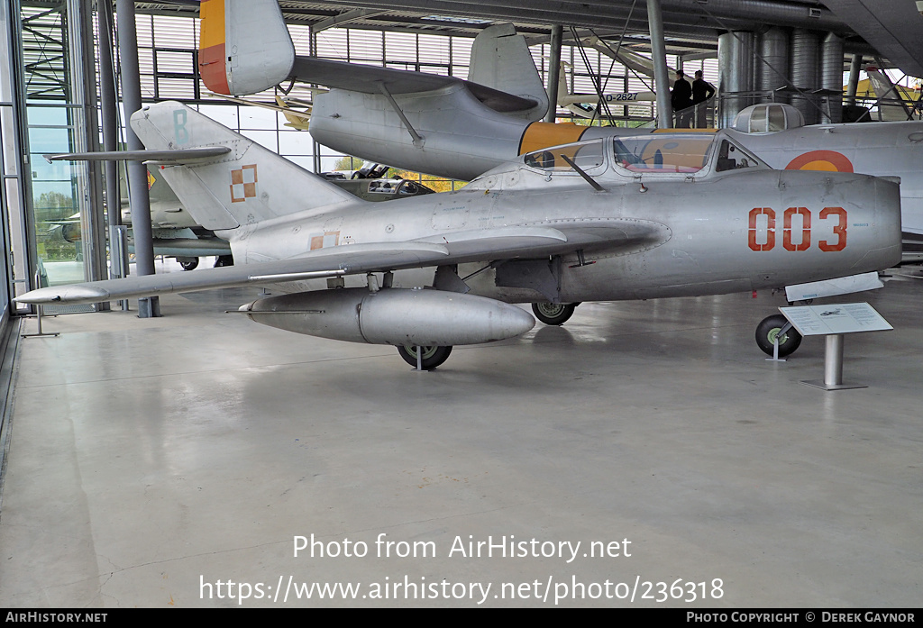 Aircraft Photo of 003 | PZL-Mielec SBLim-2 (MiG-15UTI) | Poland - Air Force | AirHistory.net #236318