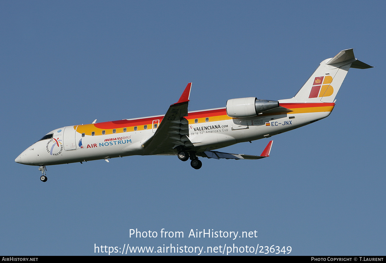 Aircraft Photo of EC-JNX | Bombardier CRJ-200ER (CL-600-2B19) | Iberia Regional | AirHistory.net #236349