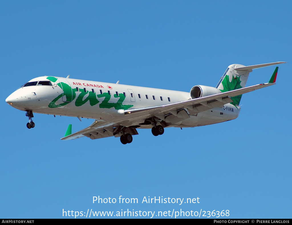 Aircraft Photo of C-FVKM | Canadair CRJ-100ER (CL-600-2B19) | Air Canada Jazz | AirHistory.net #236368