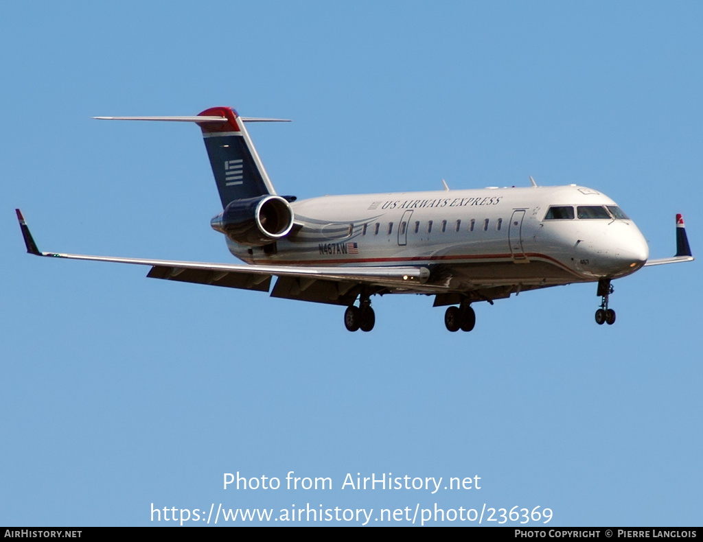 Aircraft Photo of N467AW | Bombardier CRJ-200LR (CL-600-2B19) | US Airways Express | AirHistory.net #236369