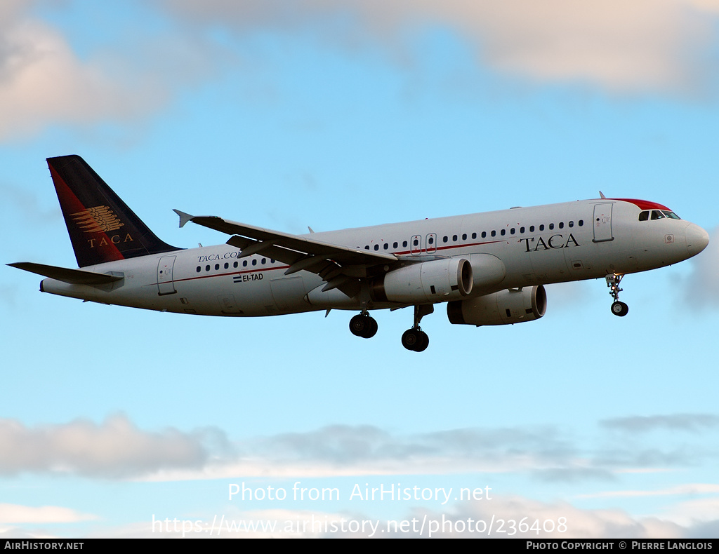 Aircraft Photo of EI-TAD | Airbus A320-233 | TACA - Transportes Aéreos Centro Americanos | AirHistory.net #236408