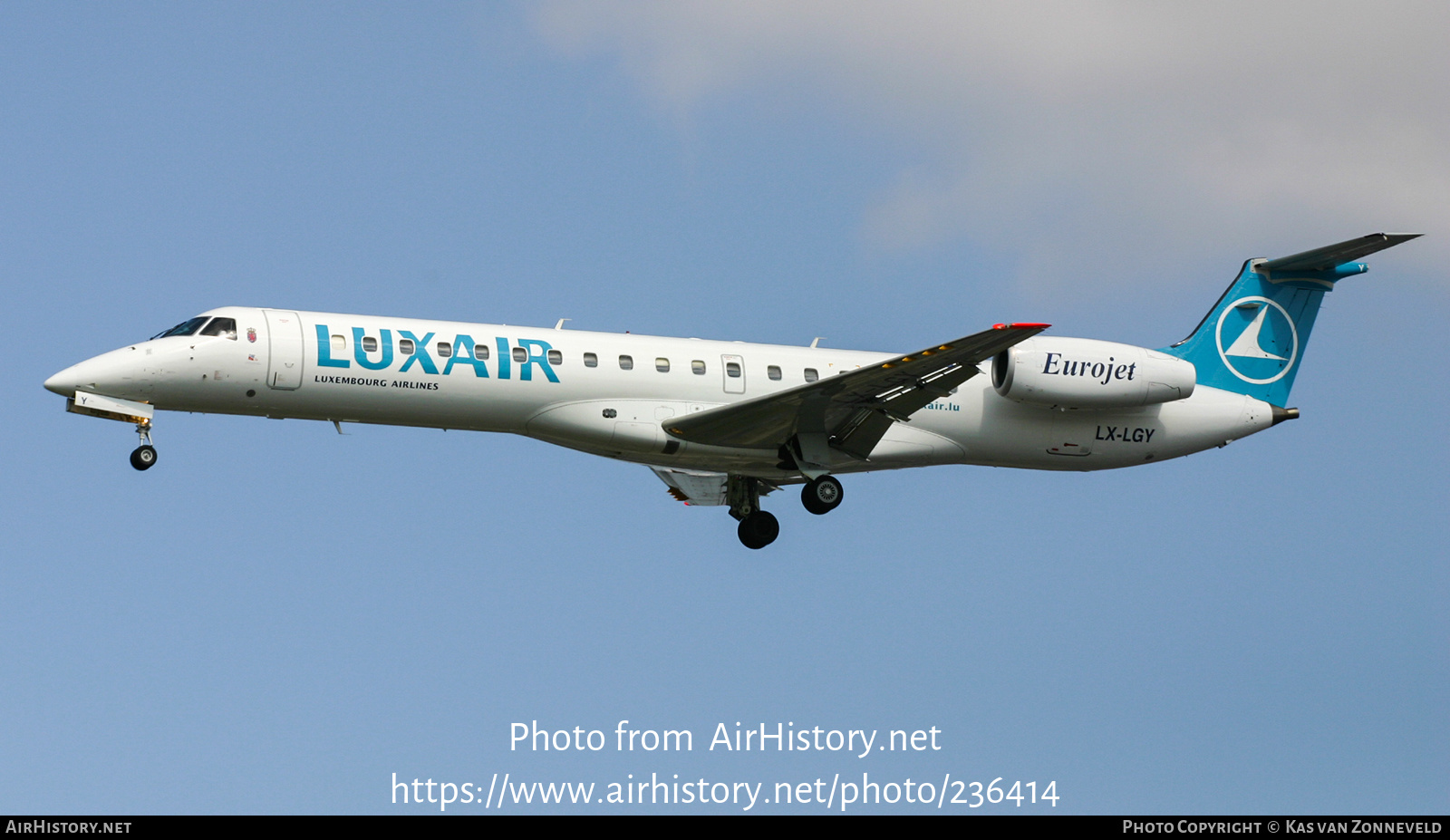 Aircraft Photo of LX-LGY | Embraer ERJ-145LU (EMB-145LU) | Luxair | AirHistory.net #236414