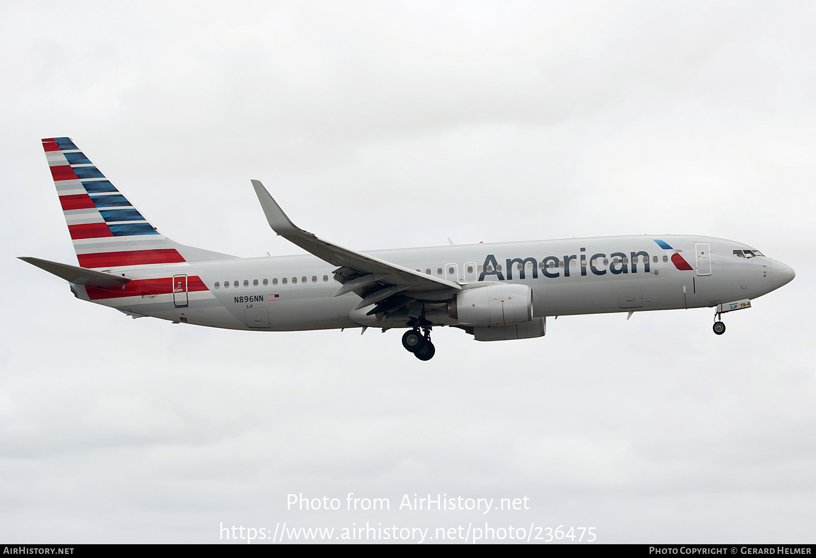 Aircraft Photo of N896NN | Boeing 737-823 | American Airlines | AirHistory.net #236475