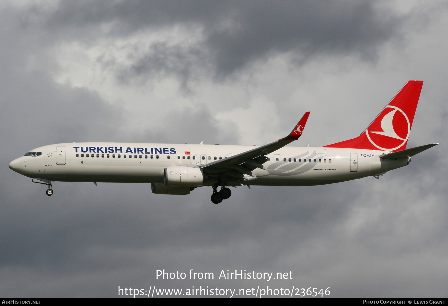 Aircraft Photo of TC-JYI | Boeing 737-9F2/ER | Turkish Airlines | AirHistory.net #236546