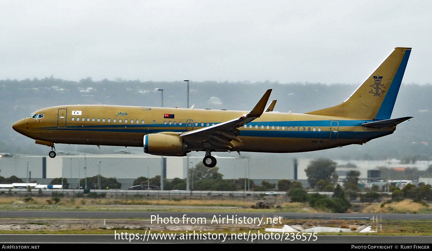 Aircraft Photo of 9M-III | Boeing 737-8AW BBJ2 | Sultan of Johor | AirHistory.net #236575