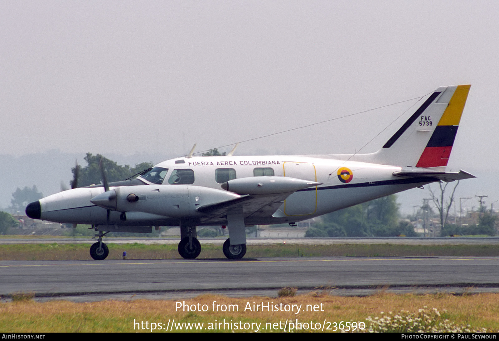 Aircraft Photo of FAC5739 | Piper PA-31T Cheyenne | Colombia - Air Force | AirHistory.net #236590