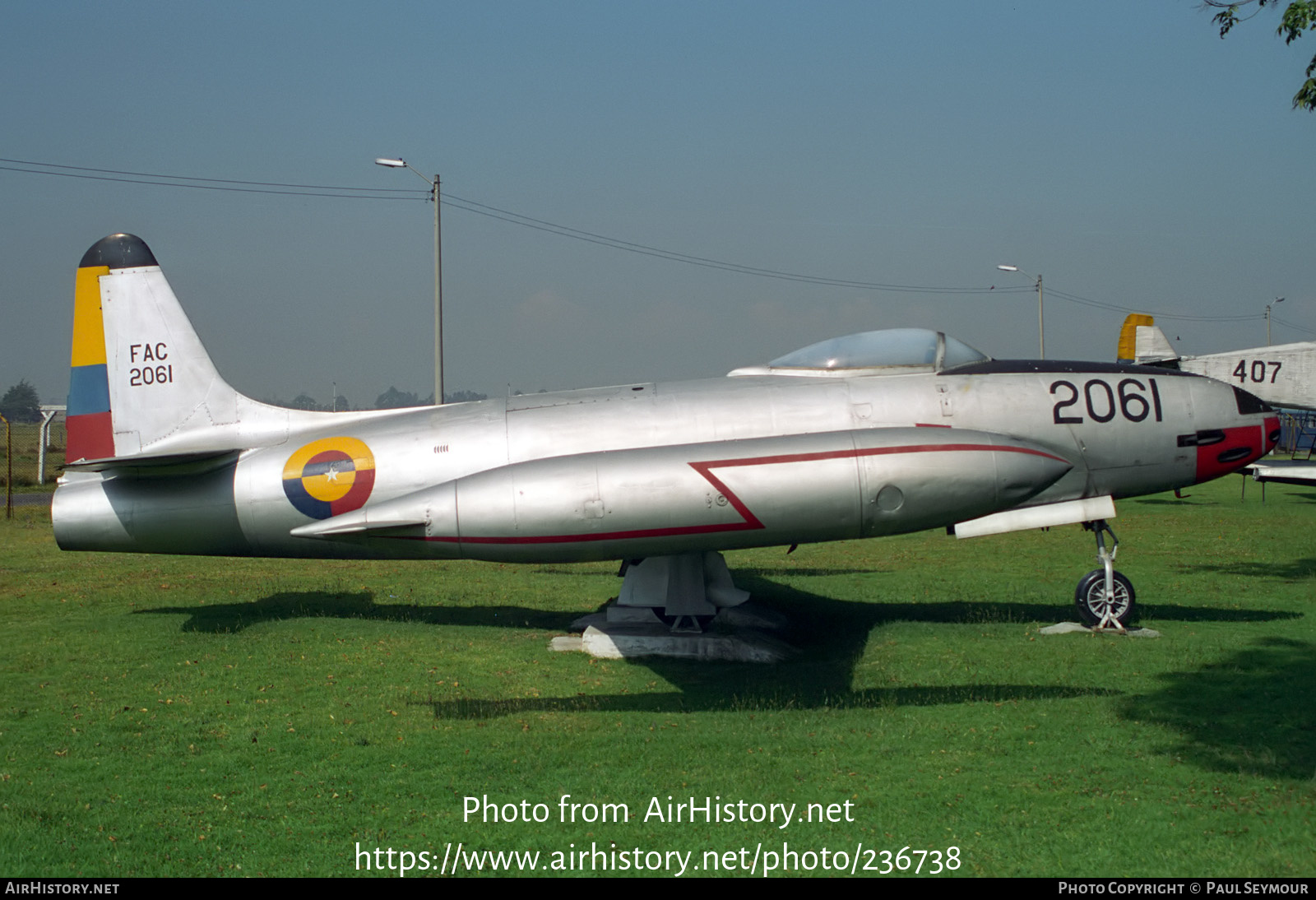 Aircraft Photo of FAC2061 | Lockheed F-80C Shooting Star | Colombia - Air Force | AirHistory.net #236738