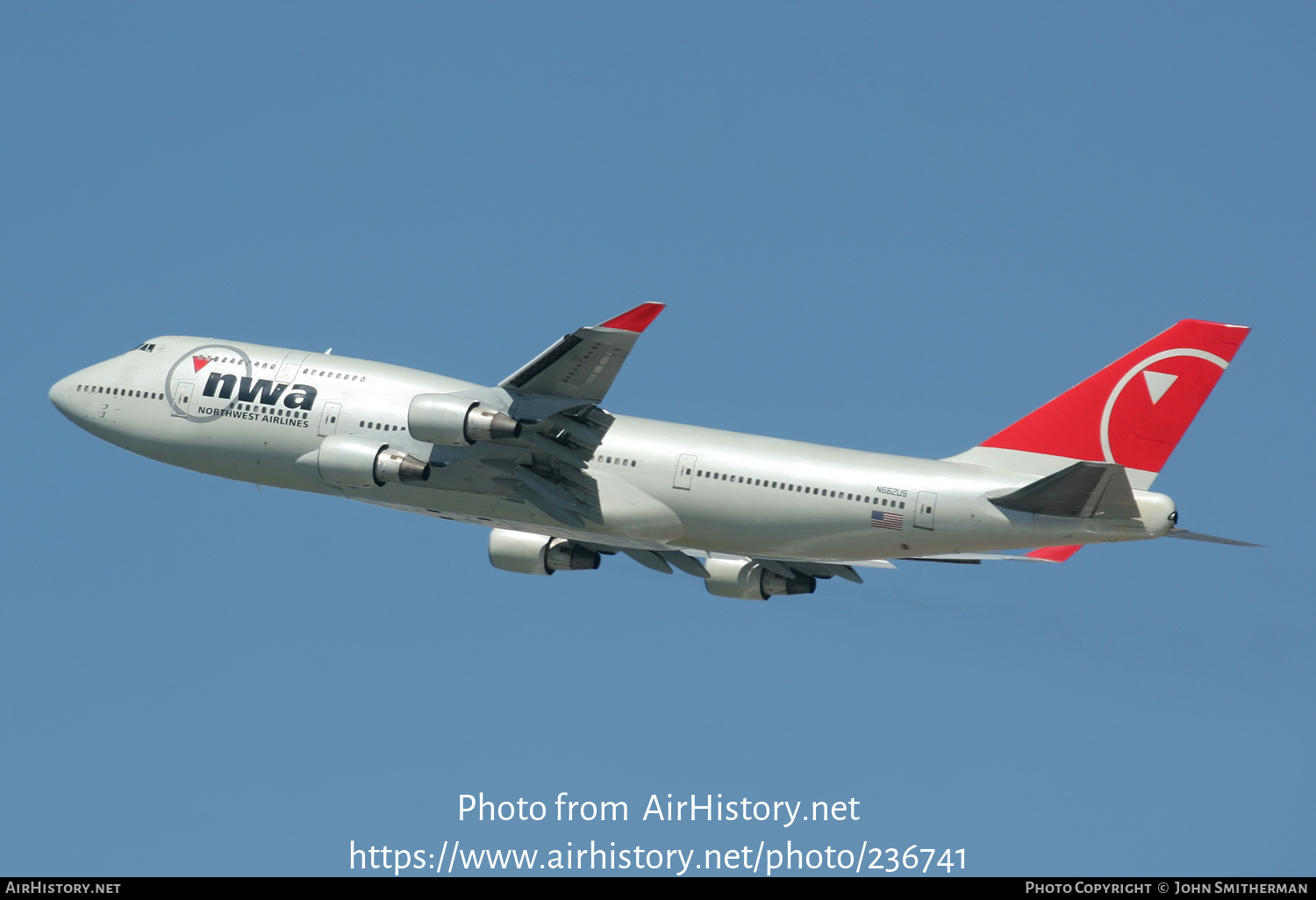 Aircraft Photo of N662US | Boeing 747-451 | Northwest Airlines | AirHistory.net #236741