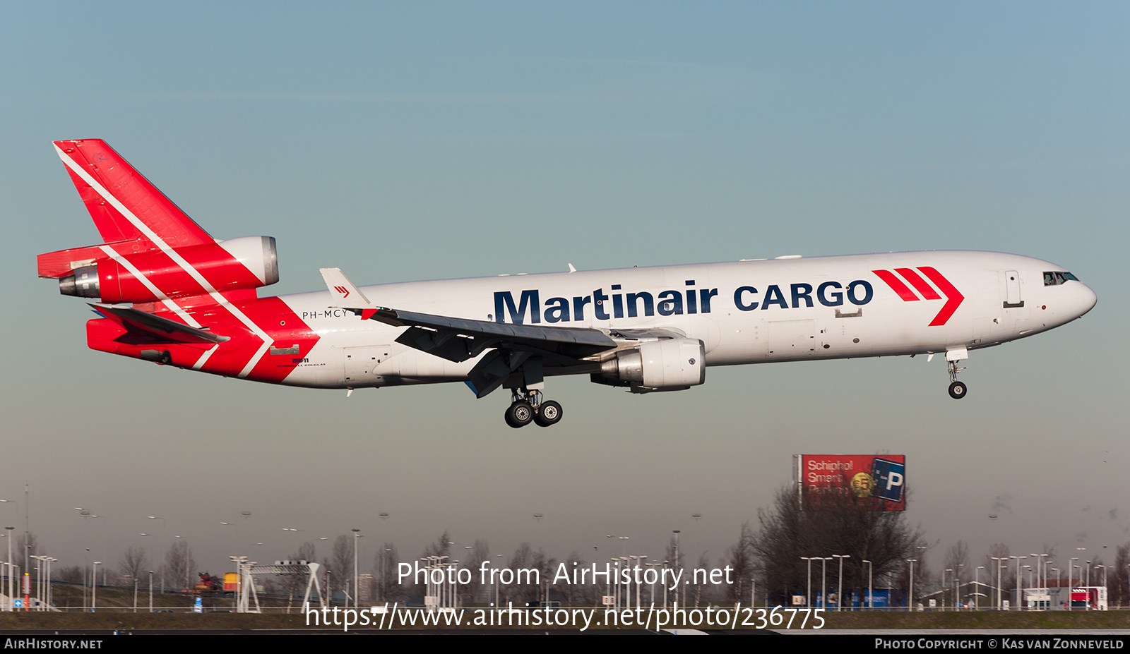 Aircraft Photo of PH-MCY | McDonnell Douglas MD-11/F | Martinair Cargo | AirHistory.net #236775