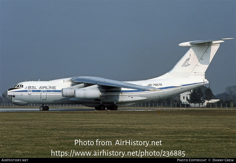 Aircraft Photo of UR-76670 | Ilyushin Il-78 | BSL Airline | AirHistory.net #236885