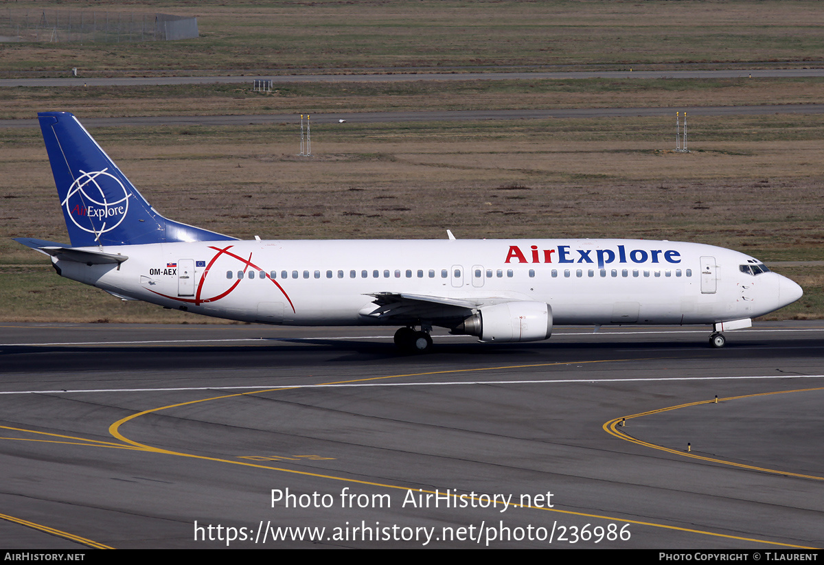 Aircraft Photo of OM-AEX | Boeing 737-4Y0 | AirExplore - Axe | AirHistory.net #236986