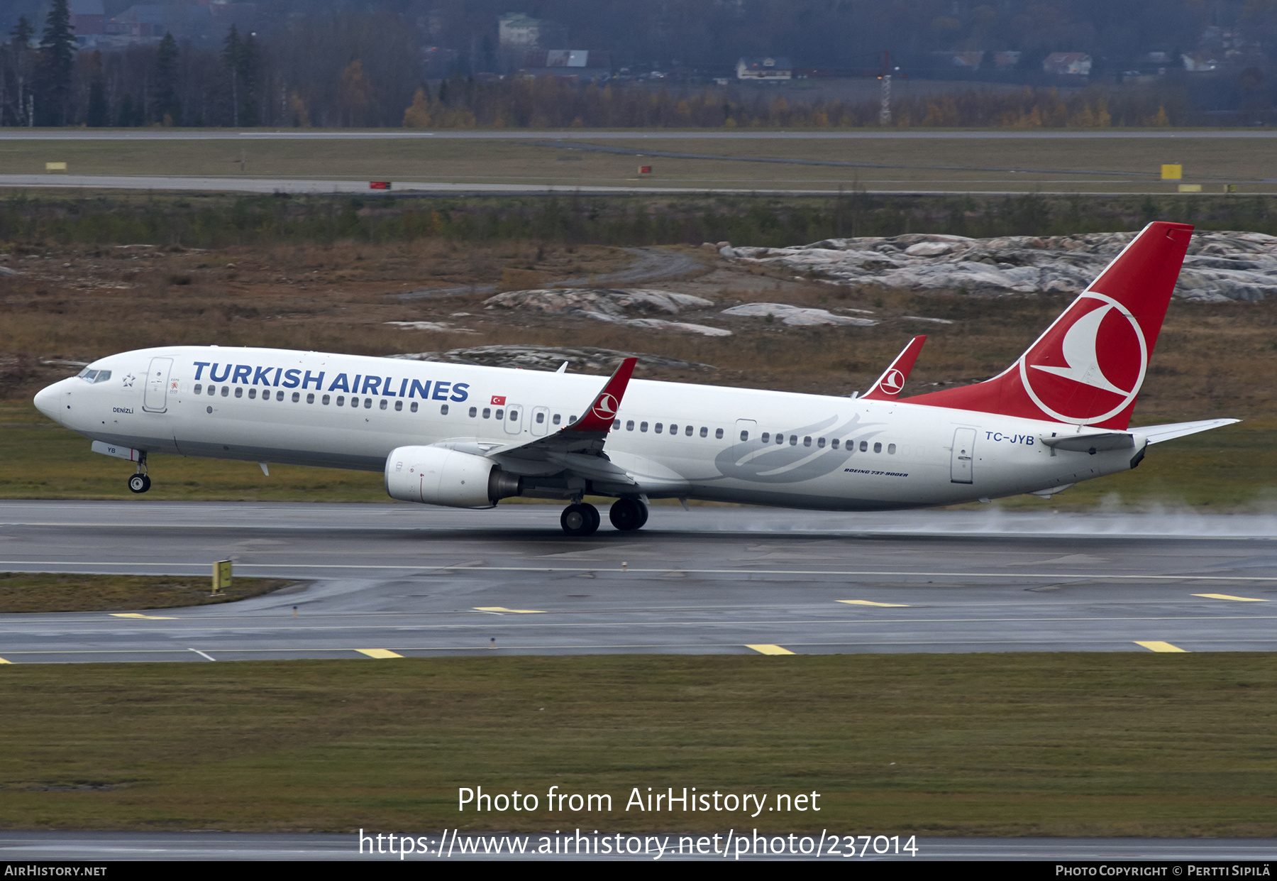 Aircraft Photo of TC-JYB | Boeing 737-9F2/ER | Turkish Airlines | AirHistory.net #237014