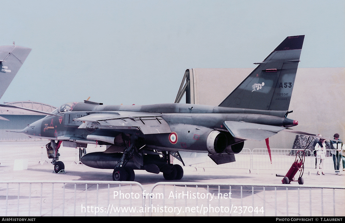 Aircraft Photo of A53 | Sepecat Jaguar A | France - Air Force | AirHistory.net #237044