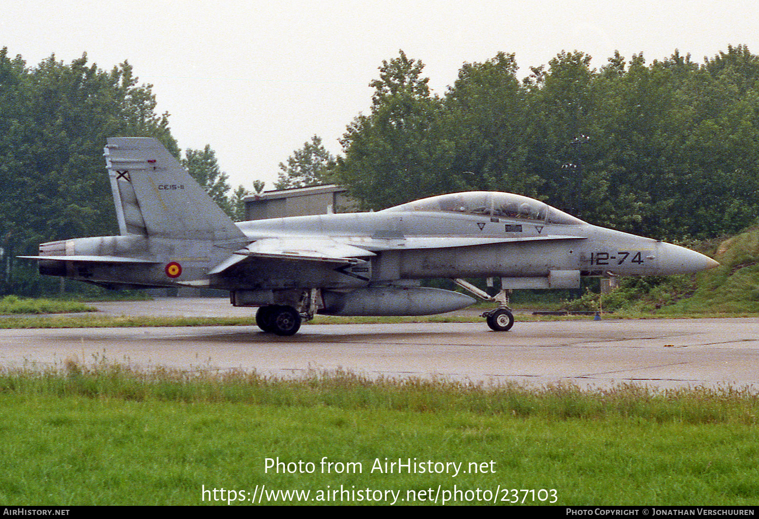 Aircraft Photo of CE15-11 | McDonnell Douglas EF-18B Hornet | Spain - Air Force | AirHistory.net #237103