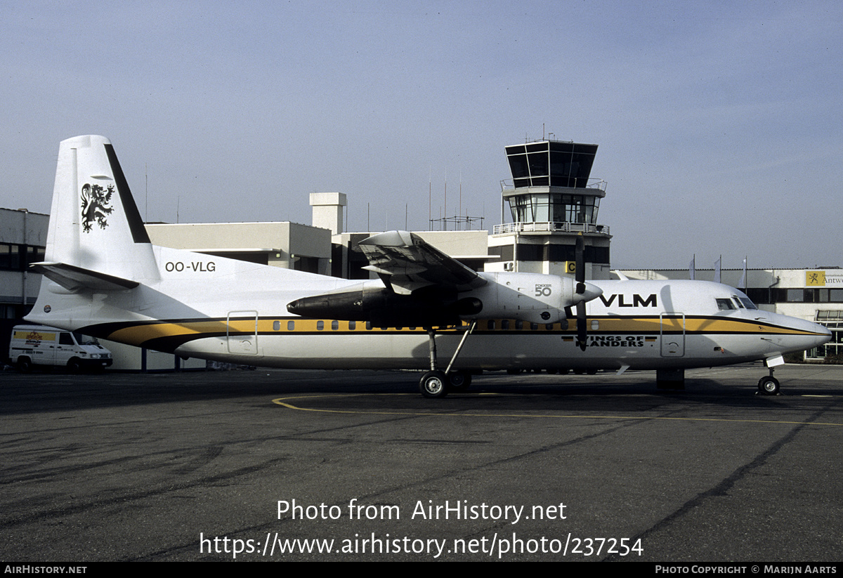 Aircraft Photo of OO-VLG | Fokker 50 | VLM Airlines | AirHistory.net #237254