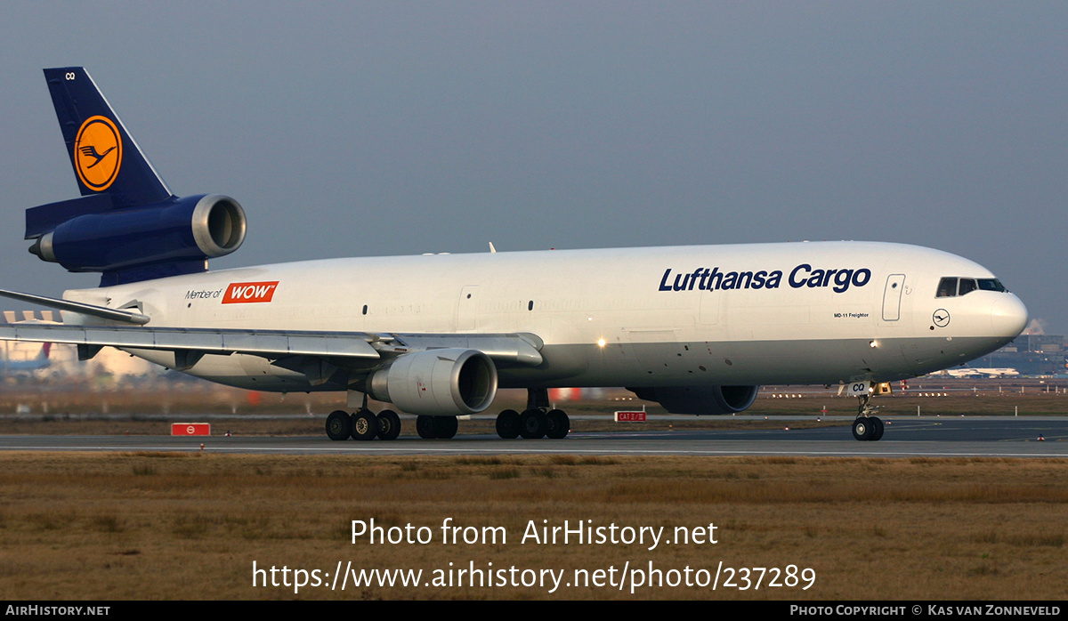 Aircraft Photo of D-ALCQ | McDonnell Douglas MD-11/F | Lufthansa Cargo | AirHistory.net #237289