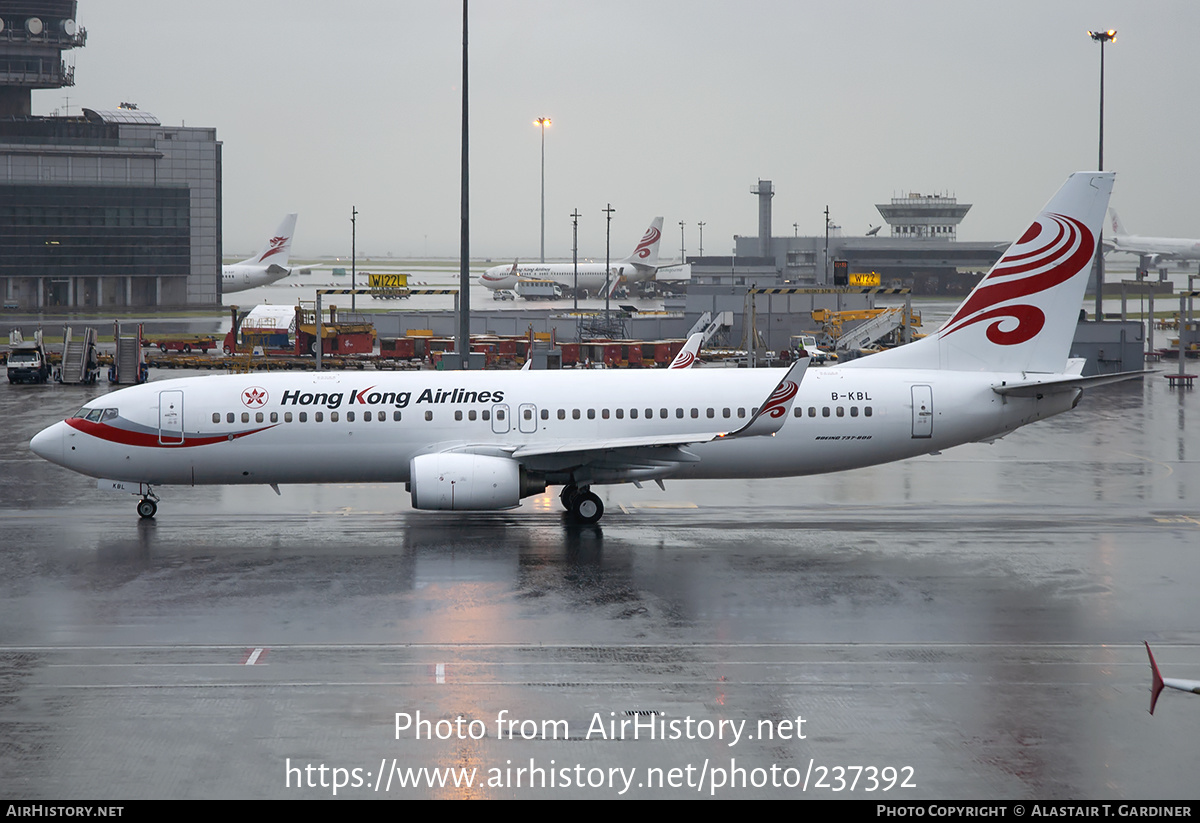 Aircraft Photo of B-KBL | Boeing 737-84P | Hong Kong Airlines | AirHistory.net #237392