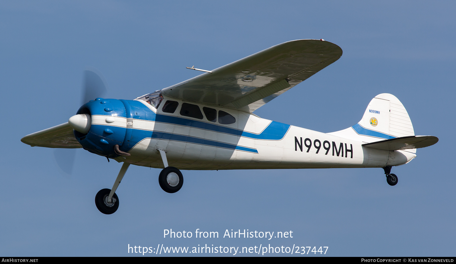 Aircraft Photo of N999MH | Cessna 195B | AirHistory.net #237447