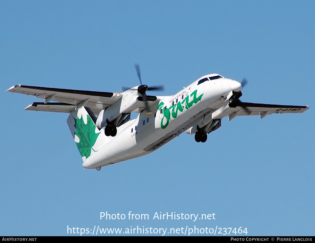 Aircraft Photo of C-GTBP | De Havilland Canada DHC-8-102 Dash 8 | Air Canada Jazz | AirHistory.net #237464