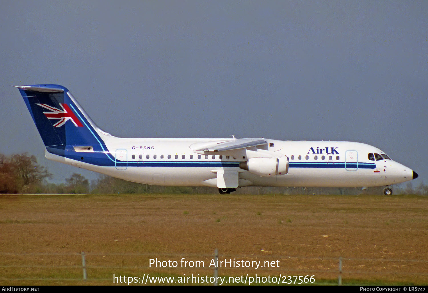 Aircraft Photo of G-BSNS | British Aerospace BAe-146-300 | Air UK | AirHistory.net #237566