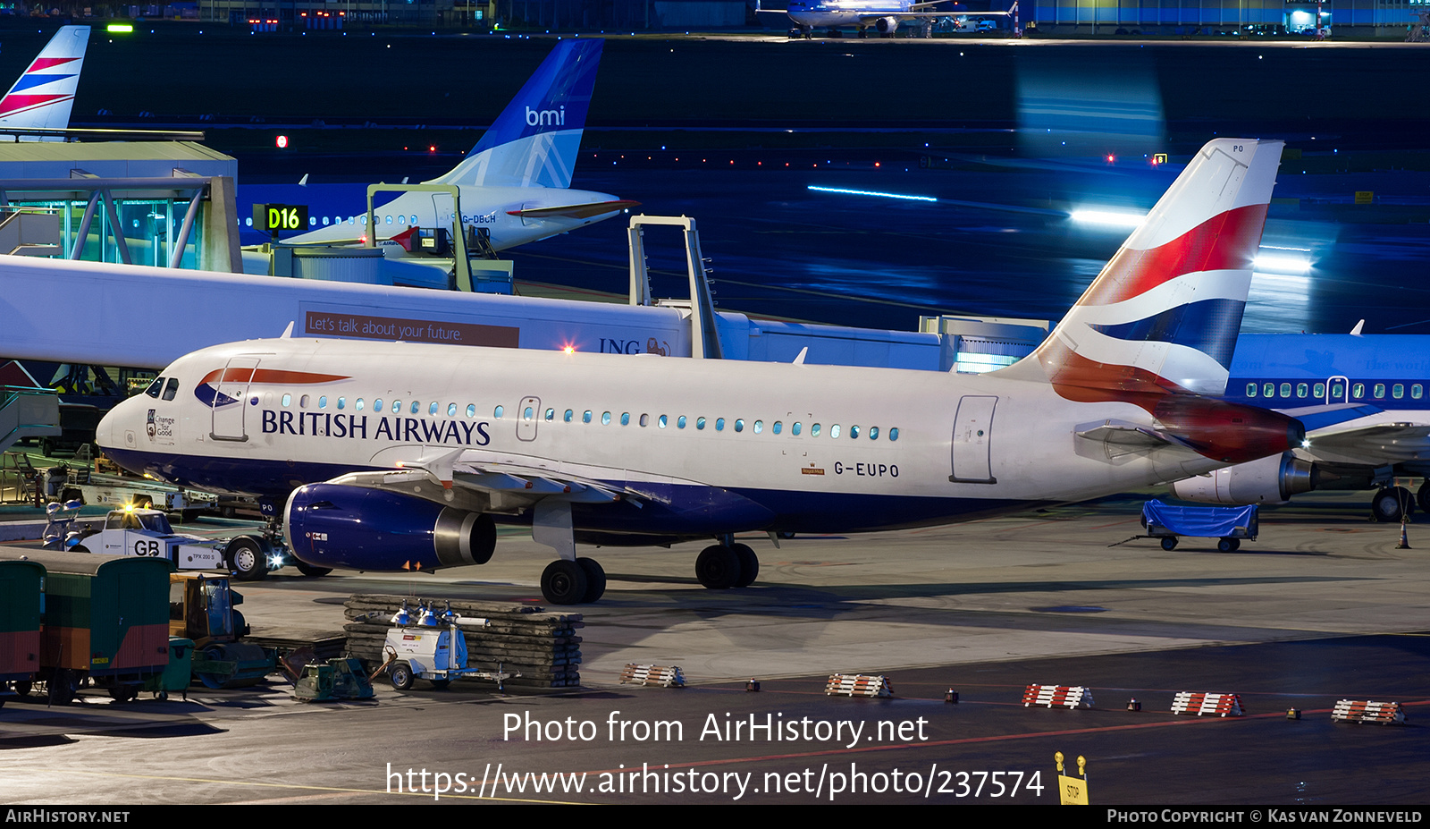 Aircraft Photo of G-EUPO | Airbus A319-131 | British Airways | AirHistory.net #237574