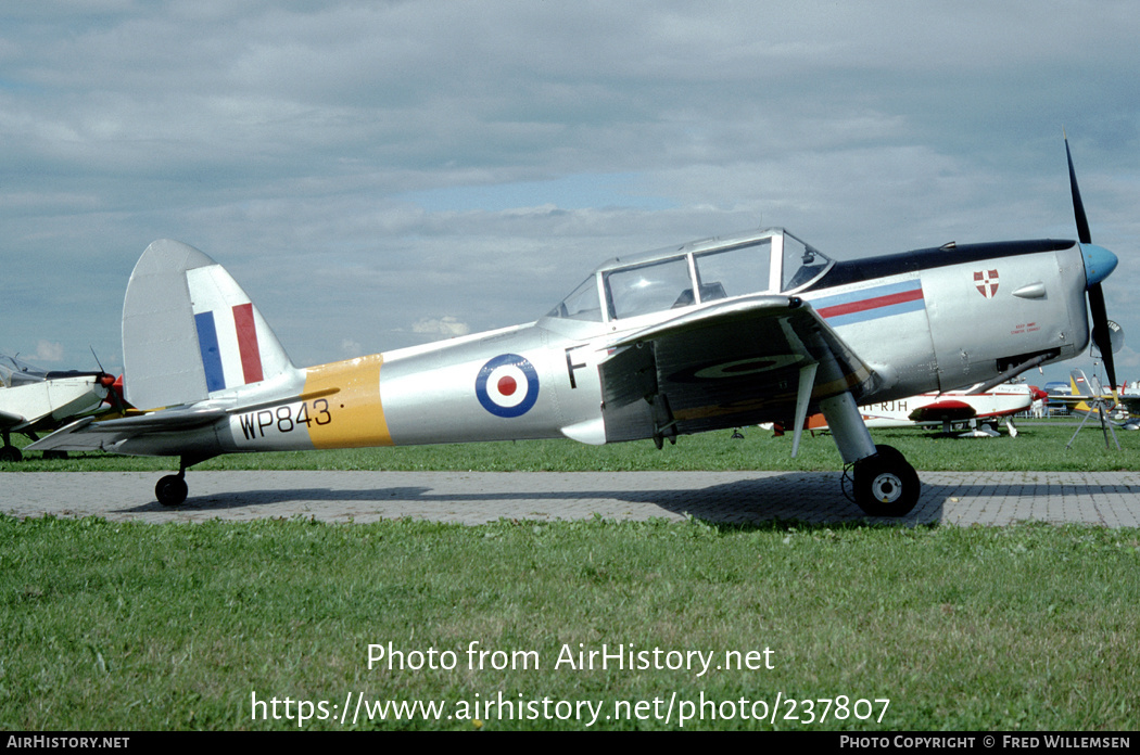 Aircraft Photo of G-BDBP / WP843 | De Havilland Canada DHC-1 Chipmunk T10 | UK - Air Force | AirHistory.net #237807